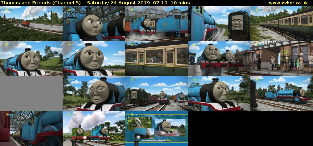 Thomas and Friends (Channel 5) Saturday 24 August 2019 07:10 - 07:20