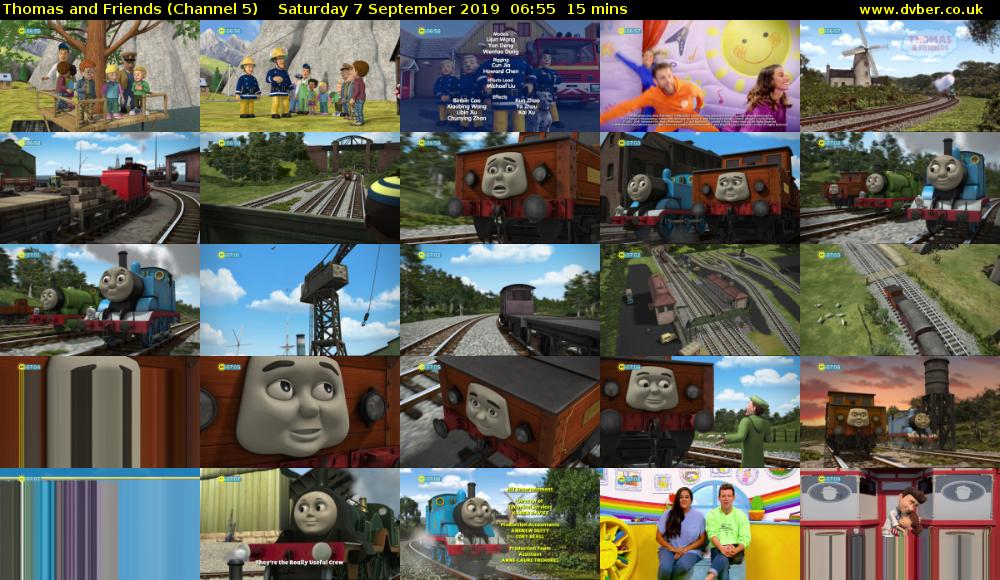 Thomas and Friends (Channel 5) Saturday 7 September 2019 06:55 - 07:10