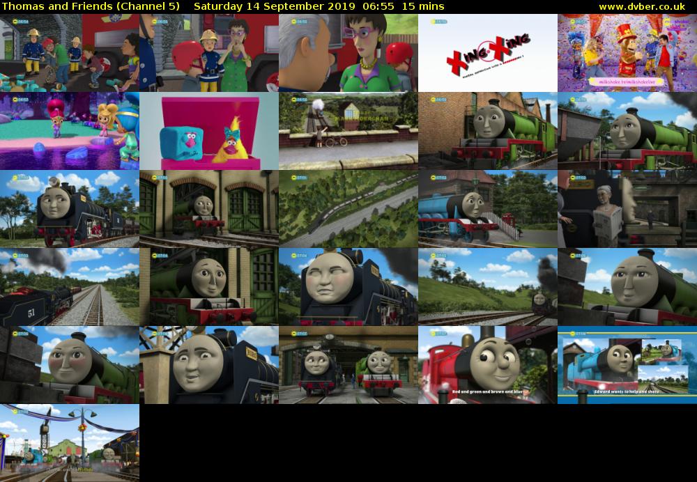 Thomas and Friends (Channel 5) Saturday 14 September 2019 06:55 - 07:10
