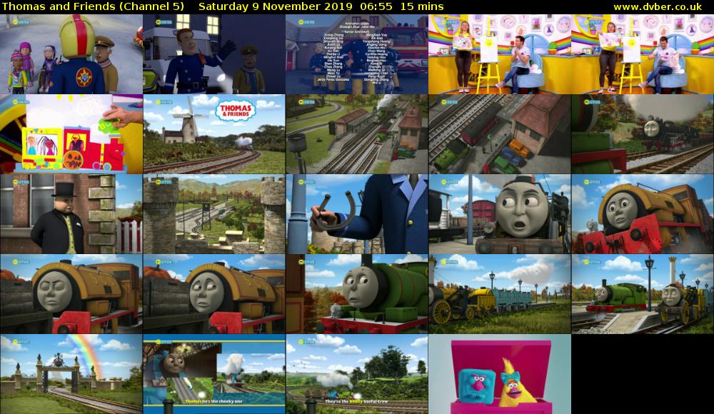 Thomas and Friends (Channel 5) Saturday 9 November 2019 06:55 - 07:10