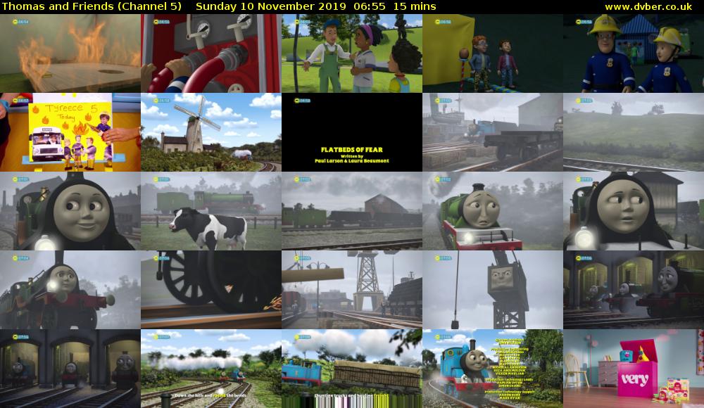 Thomas and Friends (Channel 5) Sunday 10 November 2019 06:55 - 07:10