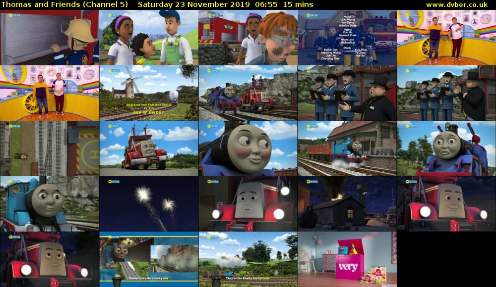 Thomas and Friends (Channel 5) Saturday 23 November 2019 06:55 - 07:10