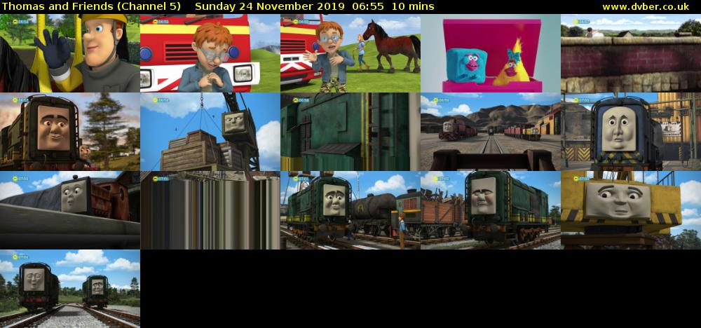Thomas and Friends (Channel 5) Sunday 24 November 2019 06:55 - 07:05