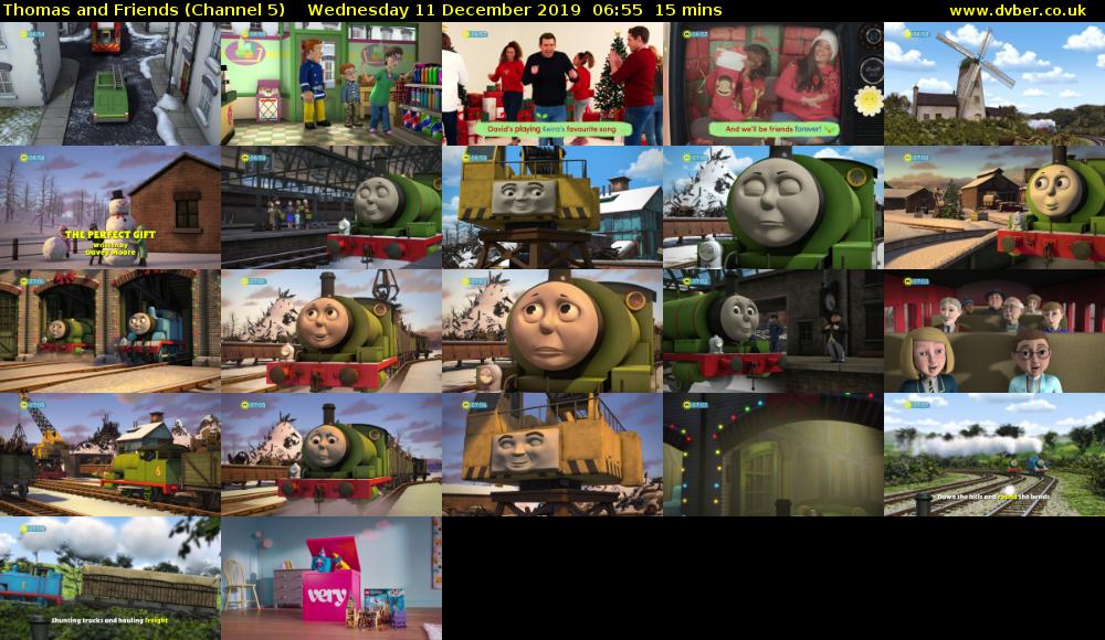 Thomas and Friends (Channel 5) Wednesday 11 December 2019 06:55 - 07:10