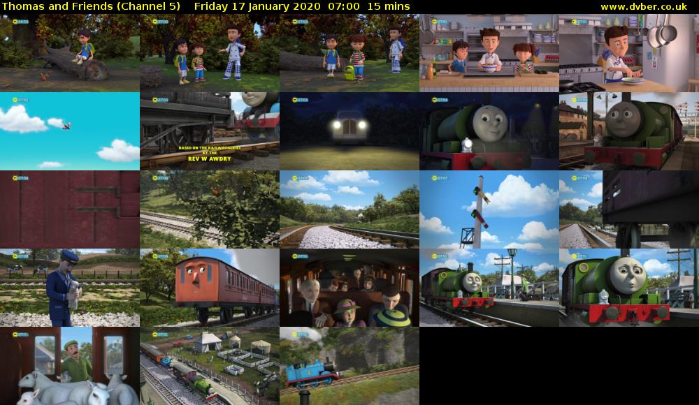 Thomas and Friends (Channel 5) Friday 17 January 2020 07:00 - 07:15