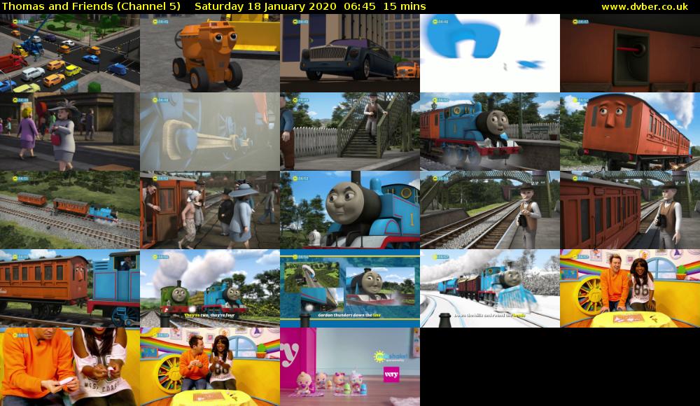 Thomas and Friends (Channel 5) Saturday 18 January 2020 06:45 - 07:00