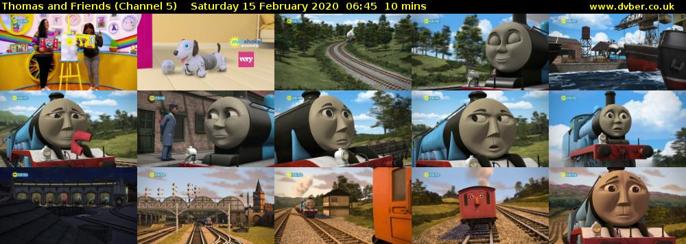 Thomas and Friends (Channel 5) Saturday 15 February 2020 06:45 - 06:55