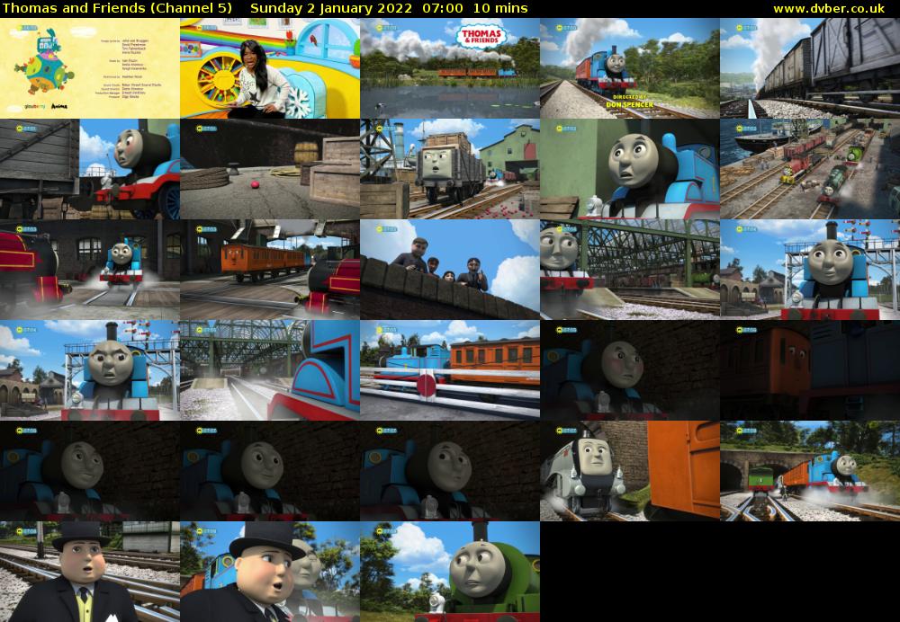 Thomas and Friends (Channel 5) Sunday 2 January 2022 07:00 - 07:10