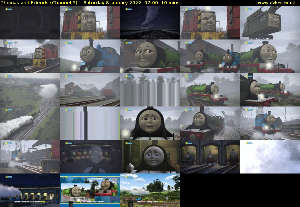 Thomas and Friends (Channel 5) Saturday 8 January 2022 07:00 - 07:10