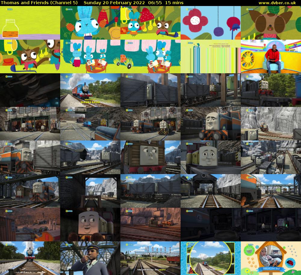 Thomas and Friends (Channel 5) Sunday 20 February 2022 06:55 - 07:10