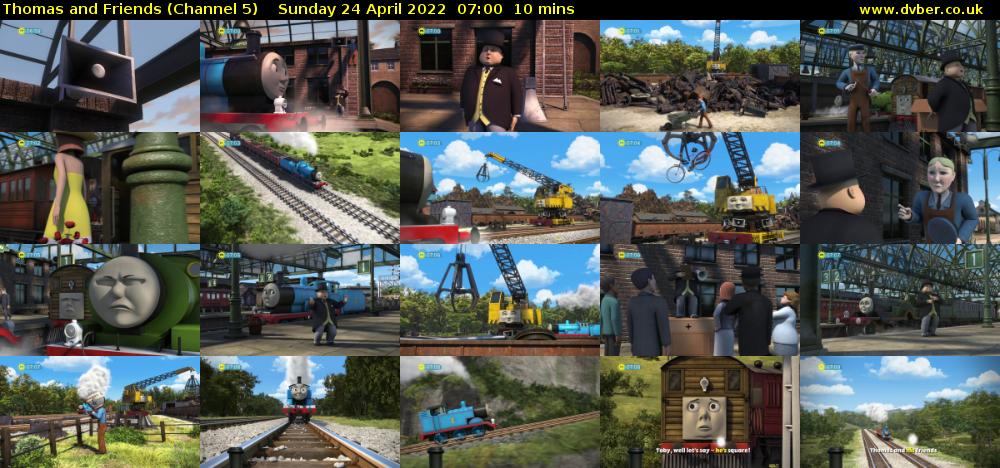 Thomas and Friends (Channel 5) Sunday 24 April 2022 07:00 - 07:10