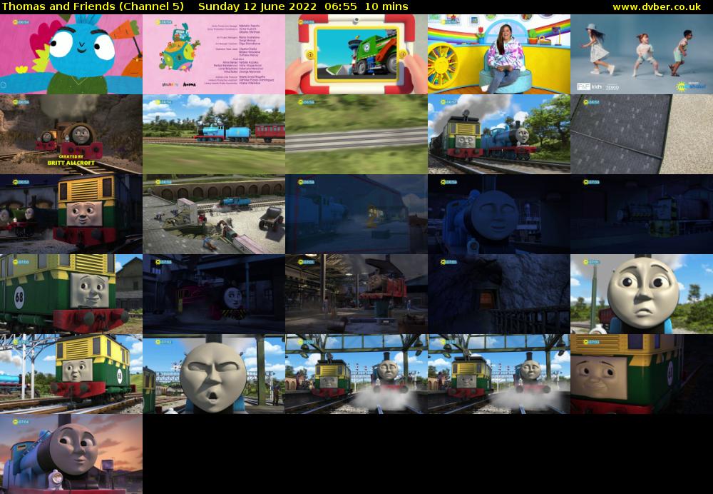 Thomas and Friends (Channel 5) Sunday 12 June 2022 06:55 - 07:05