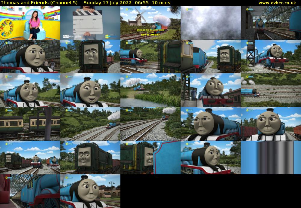 Thomas and Friends (Channel 5) Sunday 17 July 2022 06:55 - 07:05