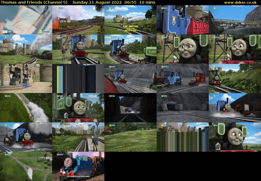 Thomas and Friends (Channel 5) Sunday 21 August 2022 06:55 - 07:05