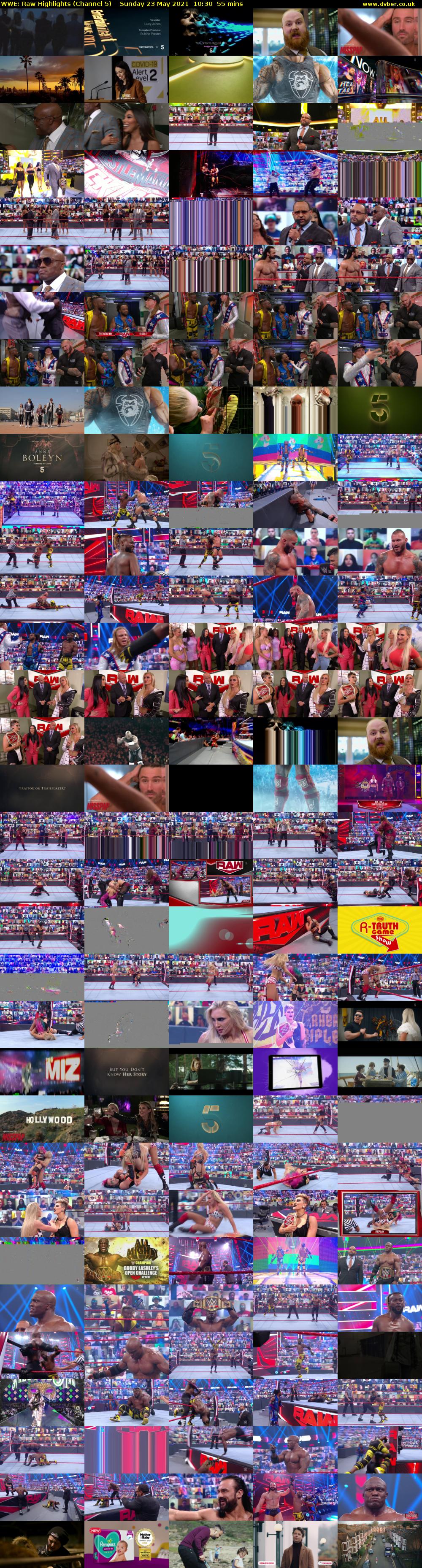 WWE: Raw Highlights (Channel 5) Sunday 23 May 2021 10:30 - 11:25