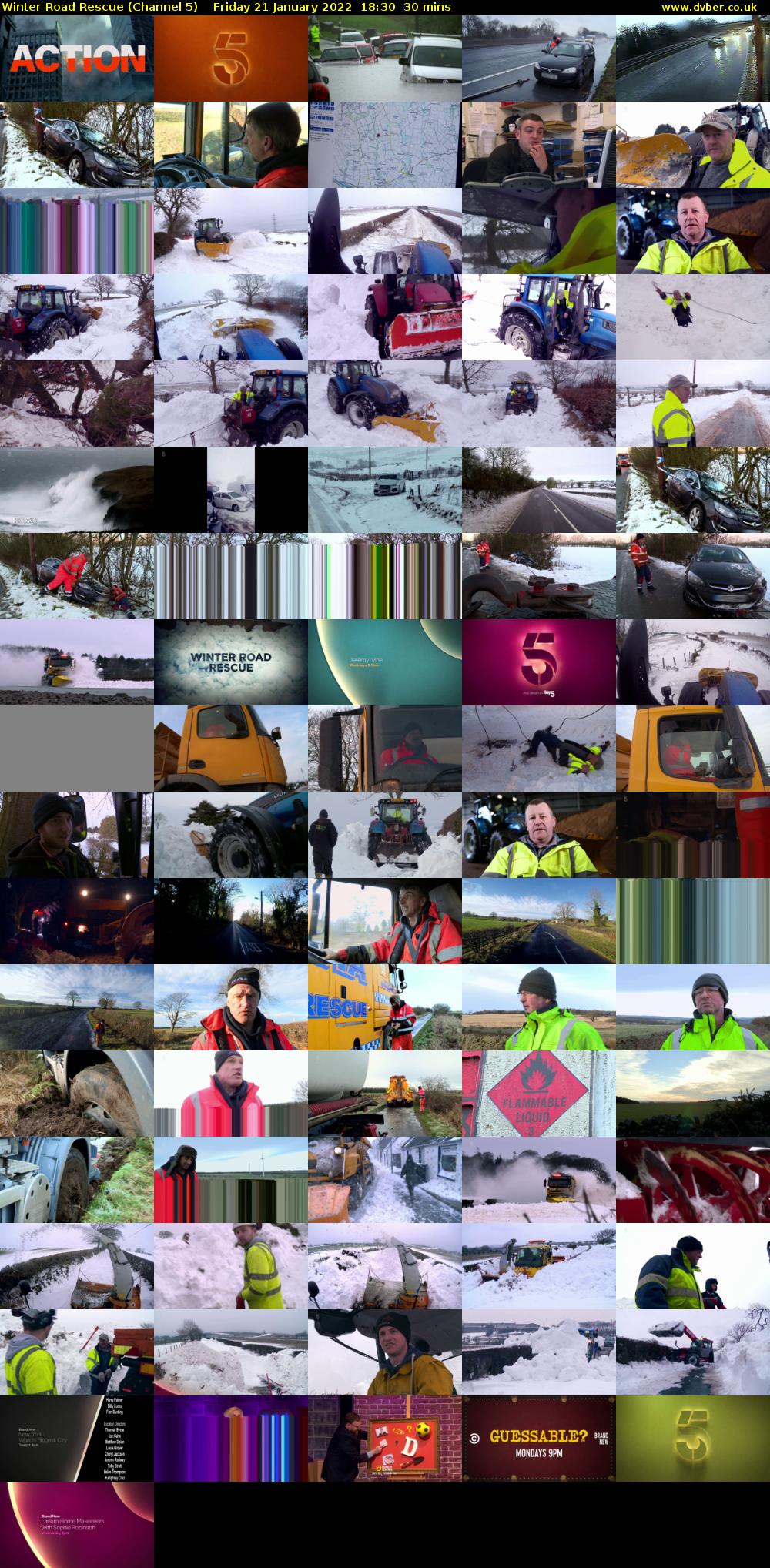 Winter Road Rescue (Channel 5) Friday 21 January 2022 18:30 - 19:00
