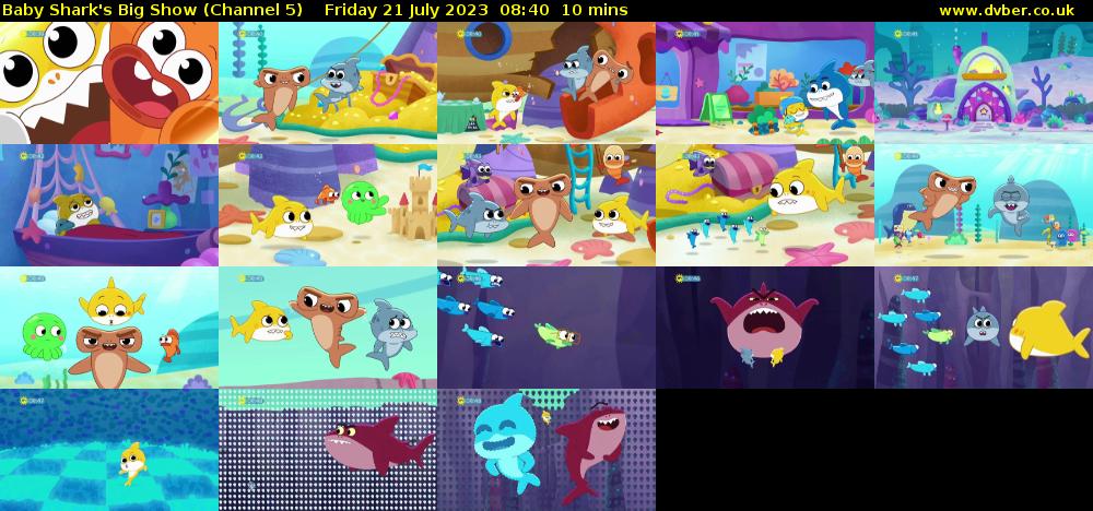 Baby Shark's Big Show (Channel 5) Friday 21 July 2023 08:40 - 08:50