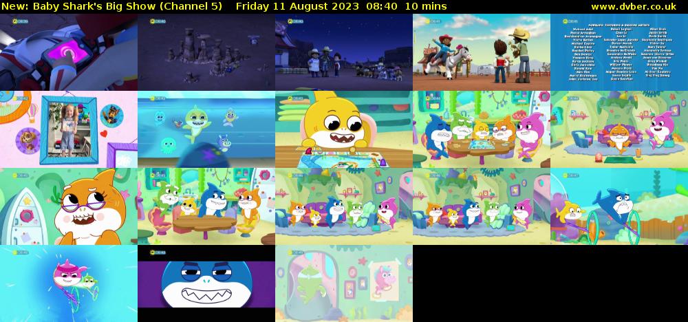 Baby Shark's Big Show (Channel 5) Friday 11 August 2023 08:40 - 08:50
