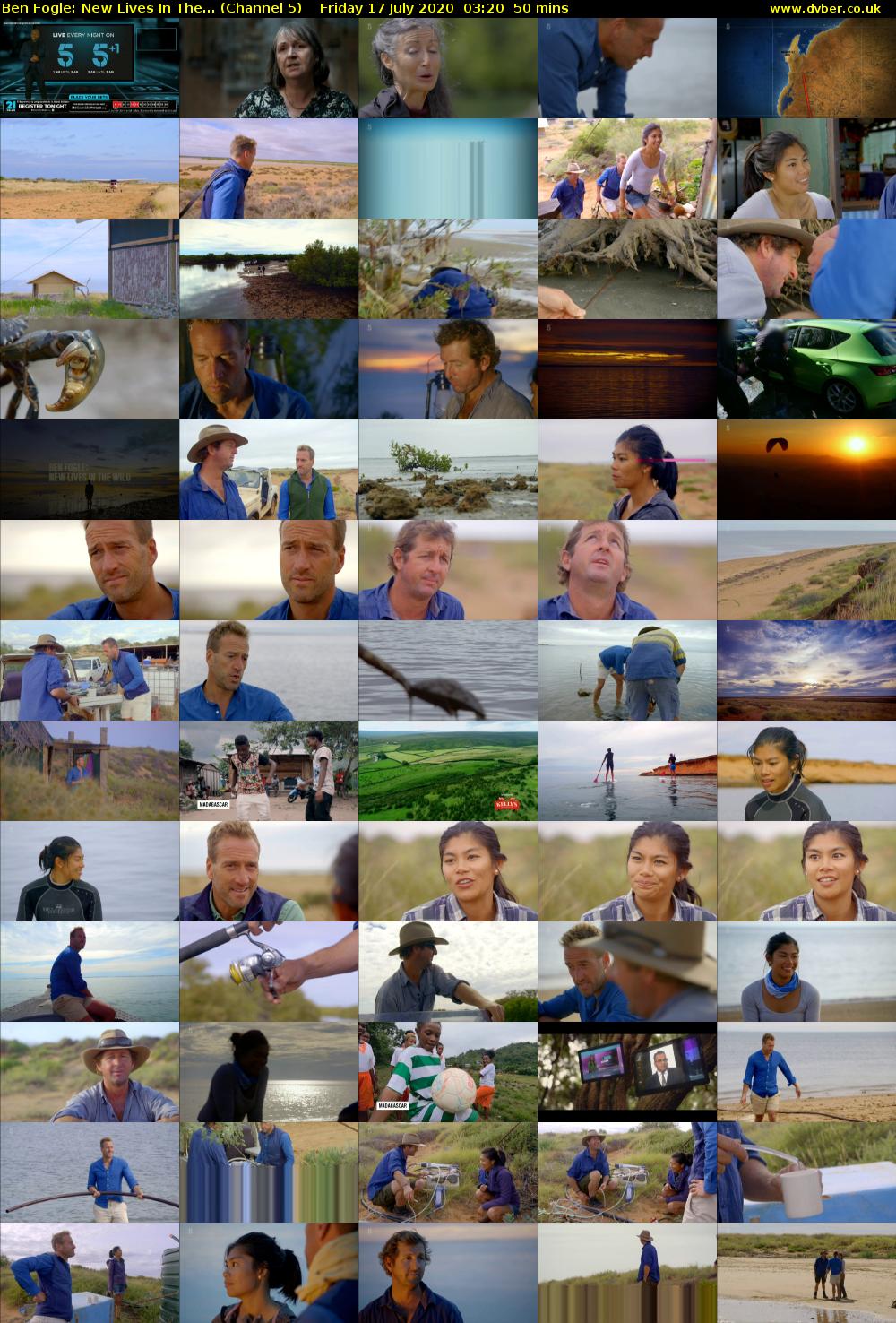 Ben Fogle: New Lives In The... (Channel 5) Friday 17 July 2020 03:20 - 04:10