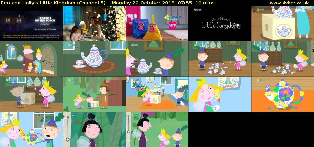 Ben and Holly's Little Kingdom (Channel 5) Monday 22 October 2018 07:55 - 08:05