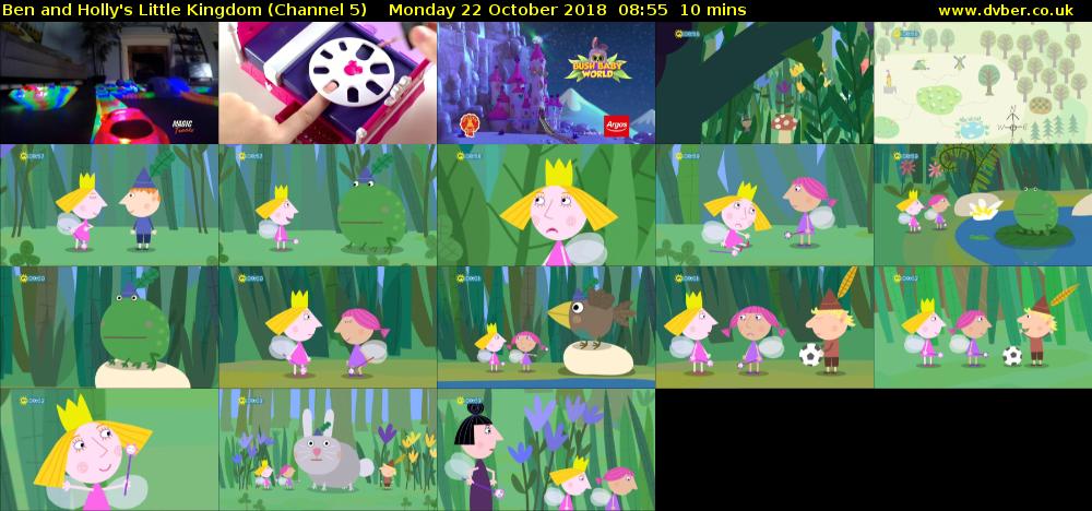 Ben and Holly's Little Kingdom (Channel 5) Monday 22 October 2018 08:55 - 09:05