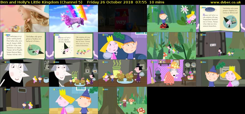 Ben and Holly's Little Kingdom (Channel 5) Friday 26 October 2018 07:55 - 08:05