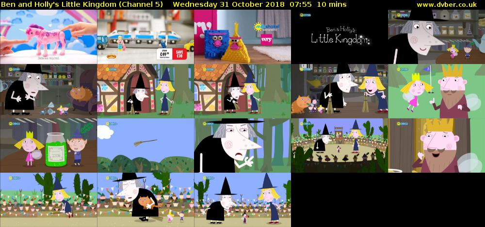 Ben and Holly's Little Kingdom (Channel 5) Wednesday 31 October 2018 07:55 - 08:05