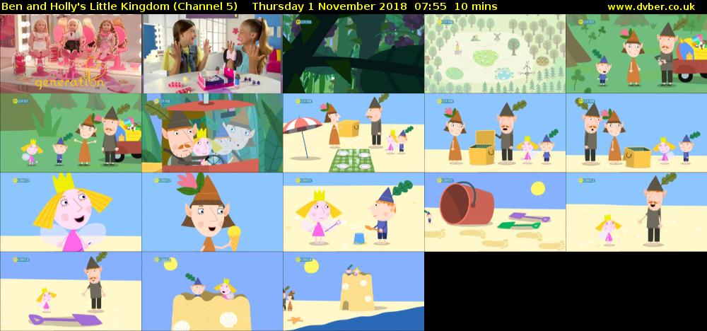 Ben and Holly's Little Kingdom (Channel 5) Thursday 1 November 2018 07:55 - 08:05