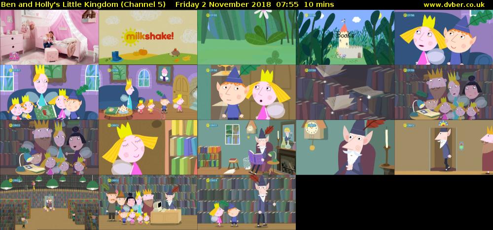 Ben and Holly's Little Kingdom (Channel 5) Friday 2 November 2018 07:55 - 08:05