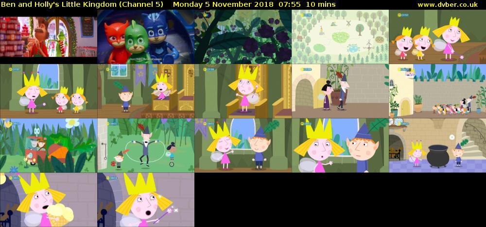 Ben and Holly's Little Kingdom (Channel 5) Monday 5 November 2018 07:55 - 08:05