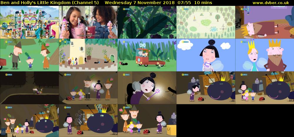 Ben and Holly's Little Kingdom (Channel 5) Wednesday 7 November 2018 07:55 - 08:05