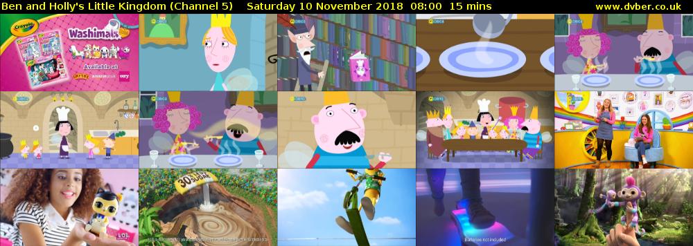Ben and Holly's Little Kingdom (Channel 5) Saturday 10 November 2018 08:00 - 08:15