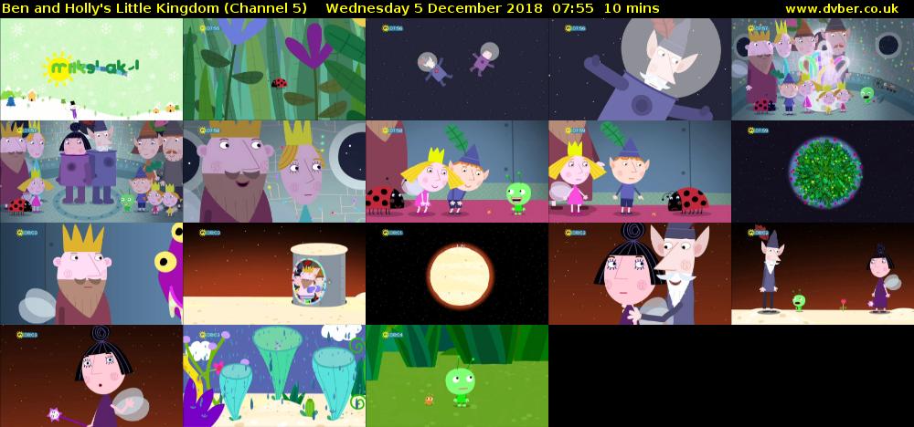 Ben and Holly's Little Kingdom (Channel 5) Wednesday 5 December 2018 07:55 - 08:05