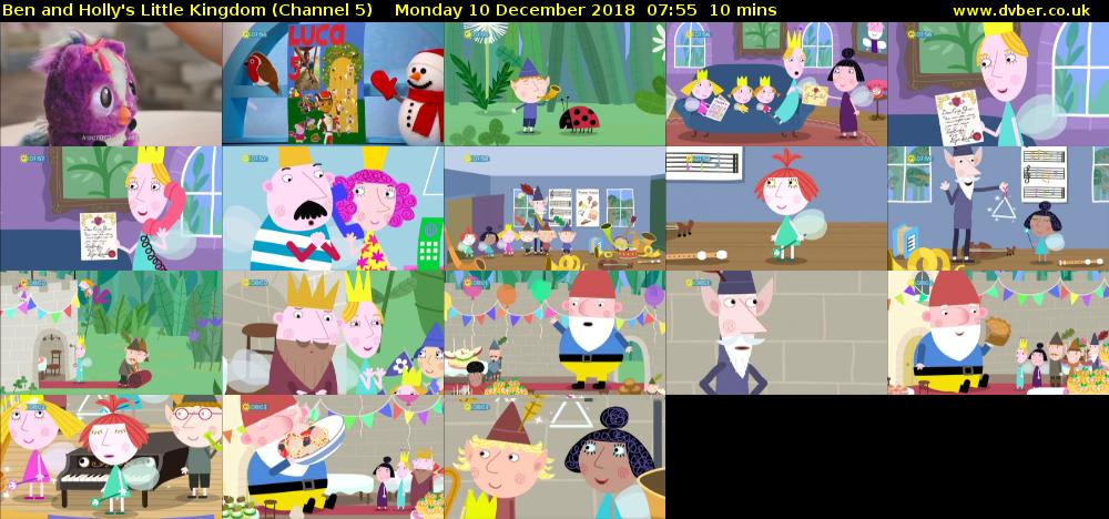 Ben and Holly's Little Kingdom (Channel 5) Monday 10 December 2018 07:55 - 08:05