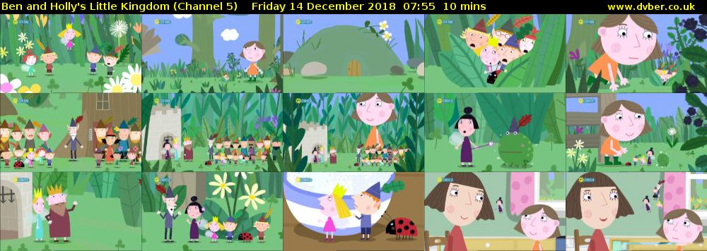 Ben and Holly's Little Kingdom (Channel 5) Friday 14 December 2018 07:55 - 08:05