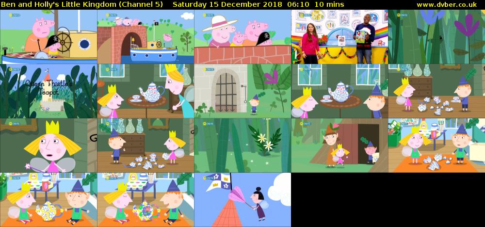 Ben and Holly's Little Kingdom (Channel 5) Saturday 15 December 2018 06:10 - 06:20