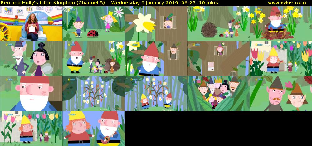 Ben and Holly's Little Kingdom (Channel 5) Wednesday 9 January 2019 06:25 - 06:35