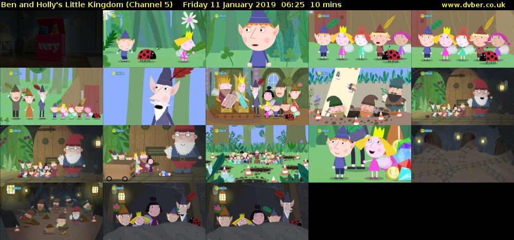 Ben and Holly's Little Kingdom (Channel 5) Friday 11 January 2019 06:25 - 06:35