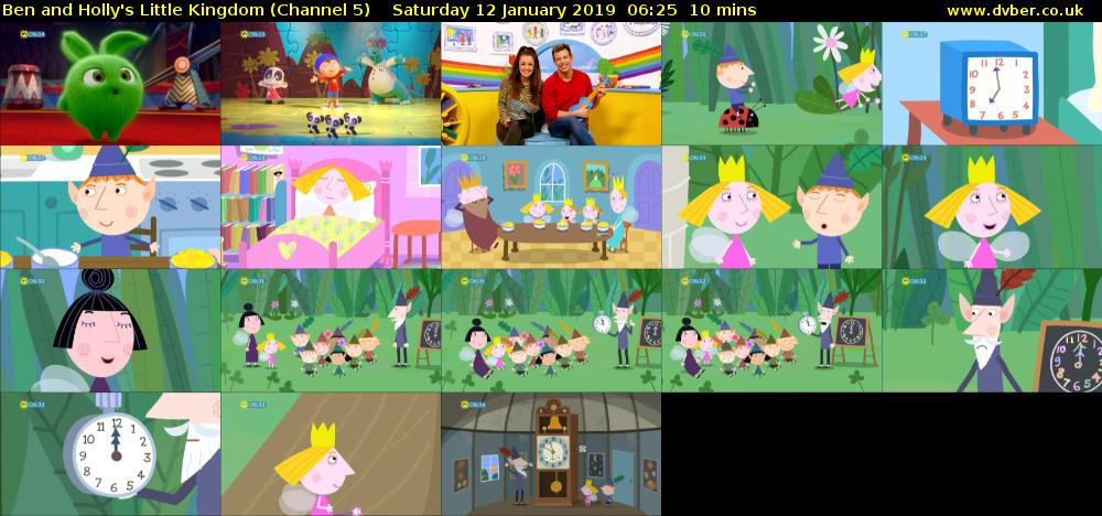 Ben and Holly's Little Kingdom (Channel 5) Saturday 12 January 2019 06:25 - 06:35