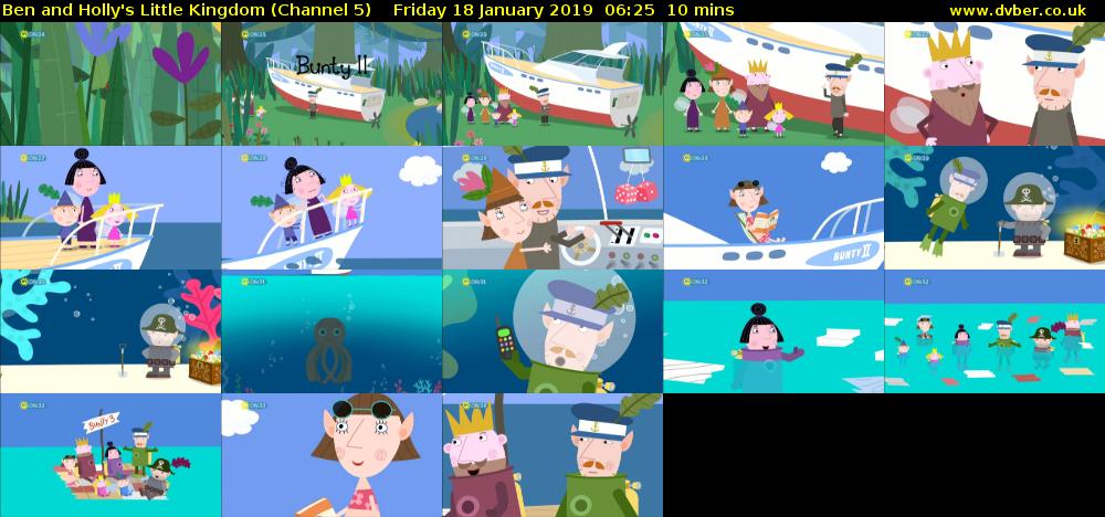 Ben and Holly's Little Kingdom (Channel 5) Friday 18 January 2019 06:25 - 06:35