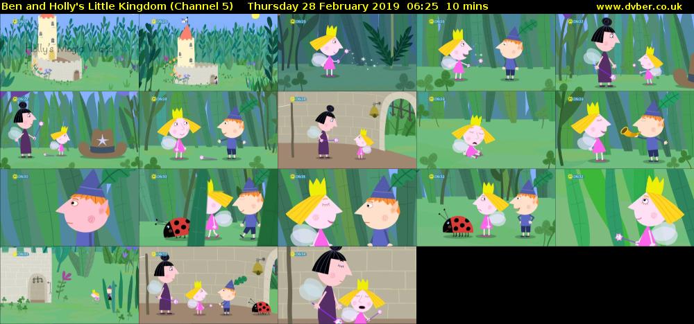 Ben and Holly's Little Kingdom (Channel 5) Thursday 28 February 2019 06:25 - 06:35