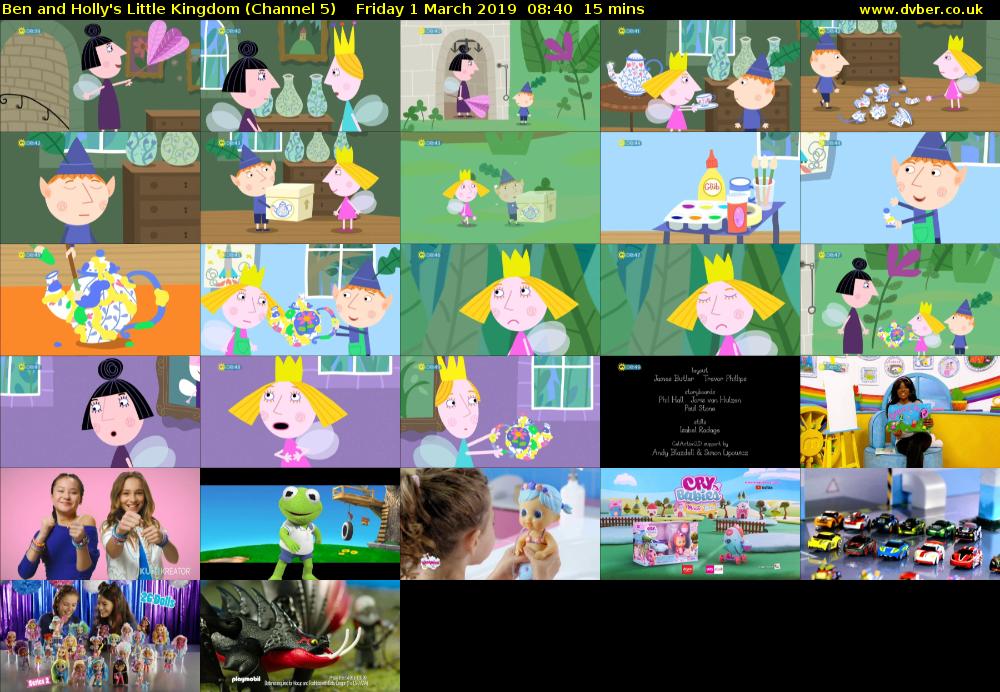 Ben and Holly's Little Kingdom (Channel 5) Friday 1 March 2019 08:40 - 08:55