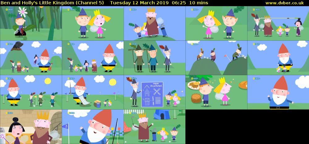 Ben and Holly's Little Kingdom (Channel 5) Tuesday 12 March 2019 06:25 - 06:35