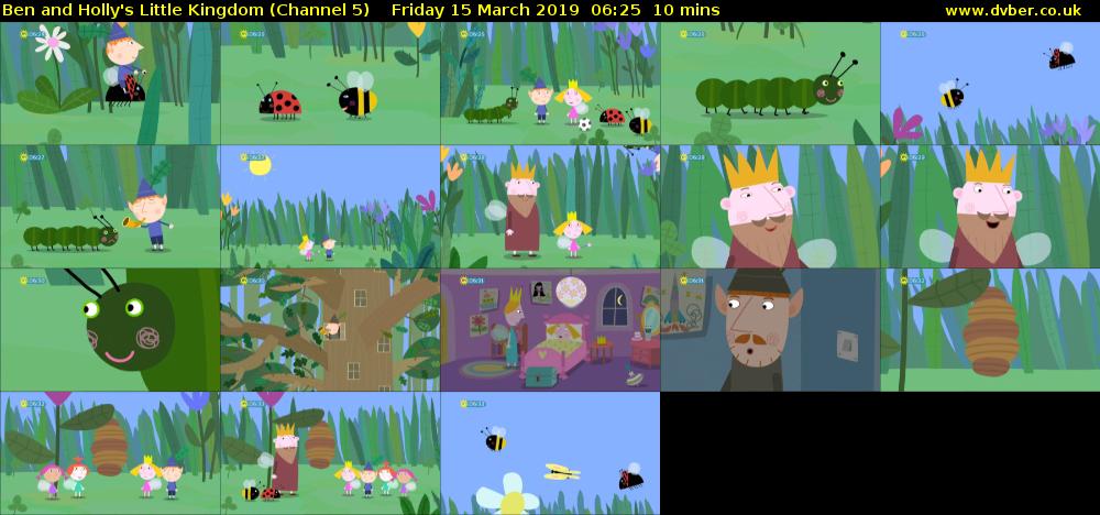 Ben and Holly's Little Kingdom (Channel 5) Friday 15 March 2019 06:25 - 06:35