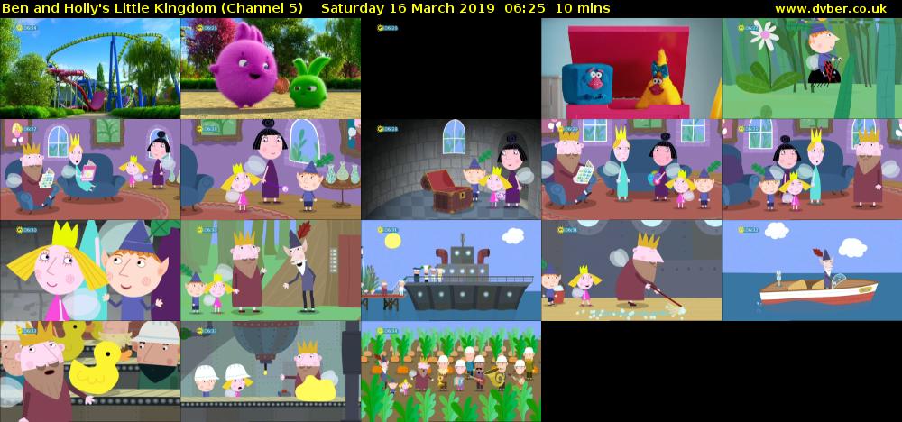 Ben and Holly's Little Kingdom (Channel 5) Saturday 16 March 2019 06:25 - 06:35
