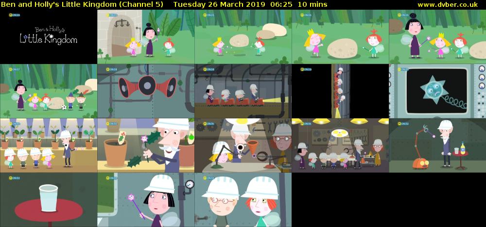 Ben and Holly's Little Kingdom (Channel 5) Tuesday 26 March 2019 06:25 - 06:35