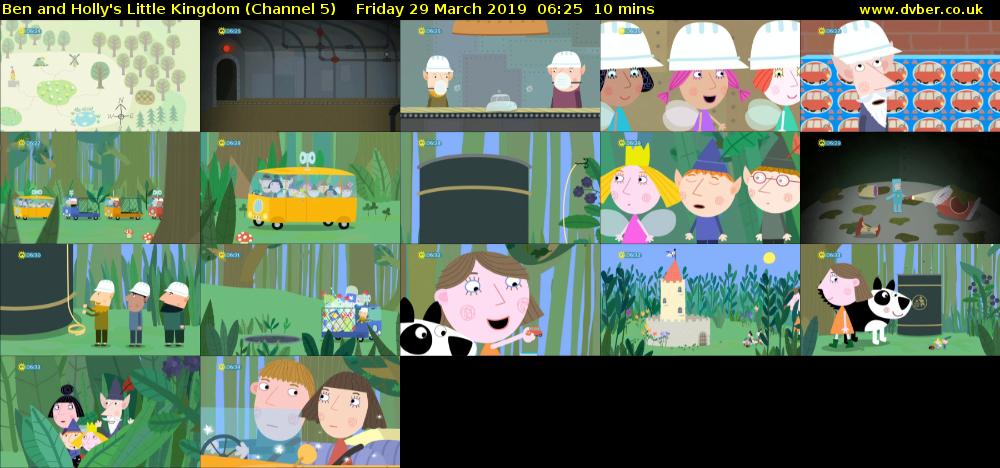 Ben and Holly's Little Kingdom (Channel 5) Friday 29 March 2019 06:25 - 06:35