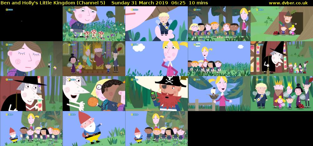 Ben and Holly's Little Kingdom (Channel 5) Sunday 31 March 2019 06:25 - 06:35