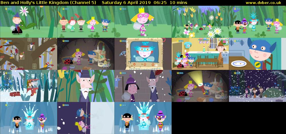 Ben and Holly's Little Kingdom (Channel 5) Saturday 6 April 2019 06:25 - 06:35