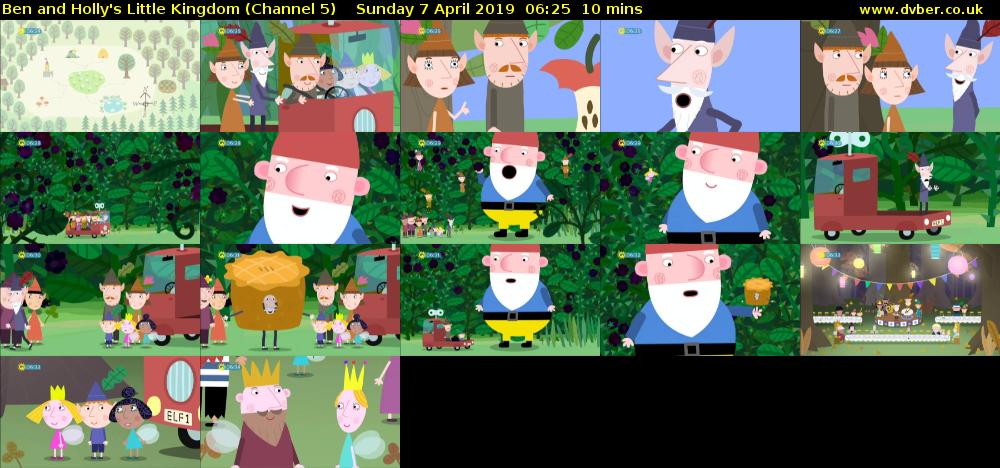 Ben and Holly's Little Kingdom (Channel 5) Sunday 7 April 2019 06:25 - 06:35